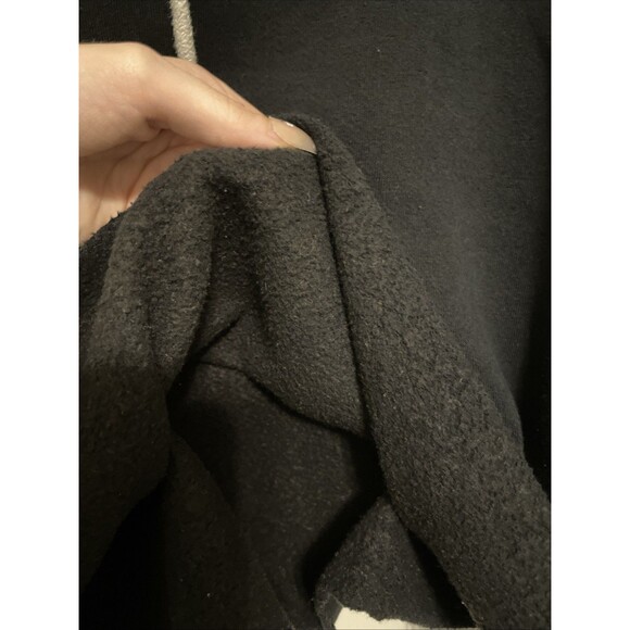 Wild Fable Black Cropped Hoodie Size XXL Drawstring Pullover Casual Sweatshirt - Picture 5 of 8